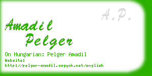 amadil pelger business card